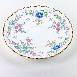 Royal Doulton Pastoral Tea Saucer - Bone China - Perfect Condition - Midcentury